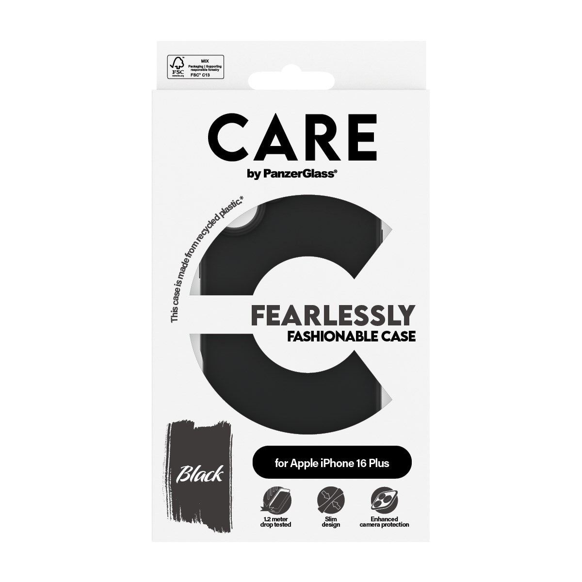 CARE by PanzerGlass iPhone 16 Plus skal - Uus