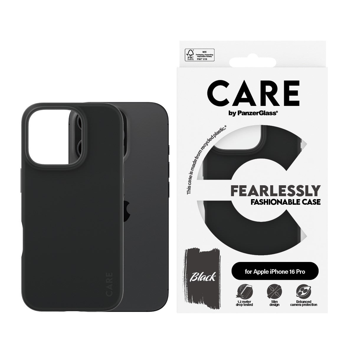 CARE by PanzerGlass iPhone 16 Pro skal