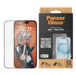 PanzerGlass iPhone 15 Plus skärmskydd EasyAligner - Uus