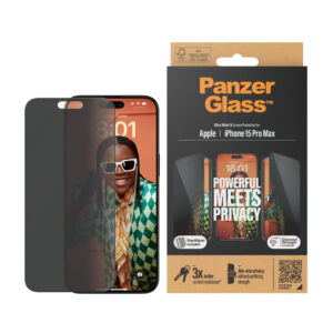 PanzerGlass iPhone 15 Pro Max Privacy Screen Protector