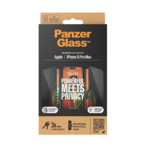 PanzerGlass iPhone 15 Pro Max Privacy Screen Protector