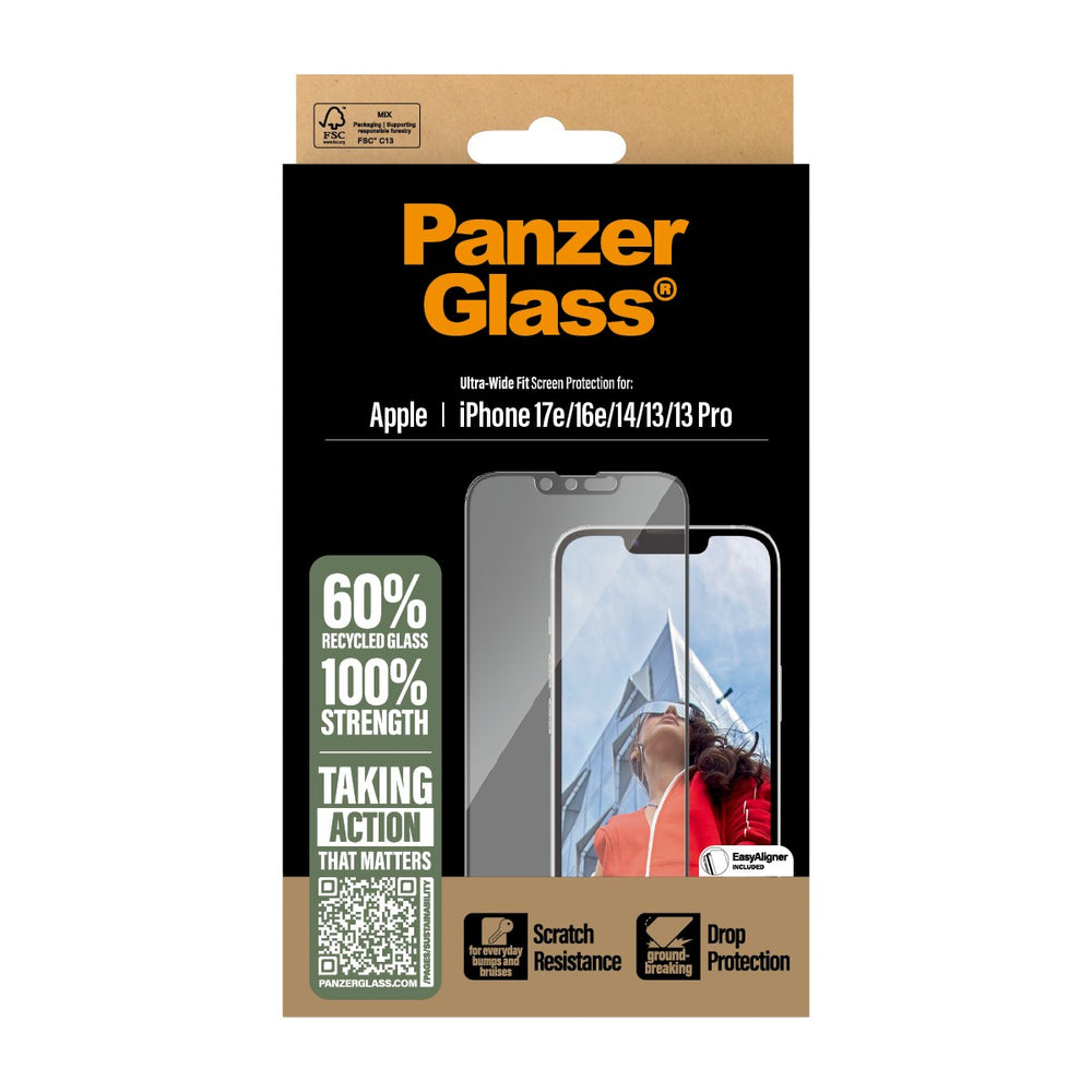 PanzerGlass iPhone 16e / 14 / 13 / 13 Pro Screen Protector