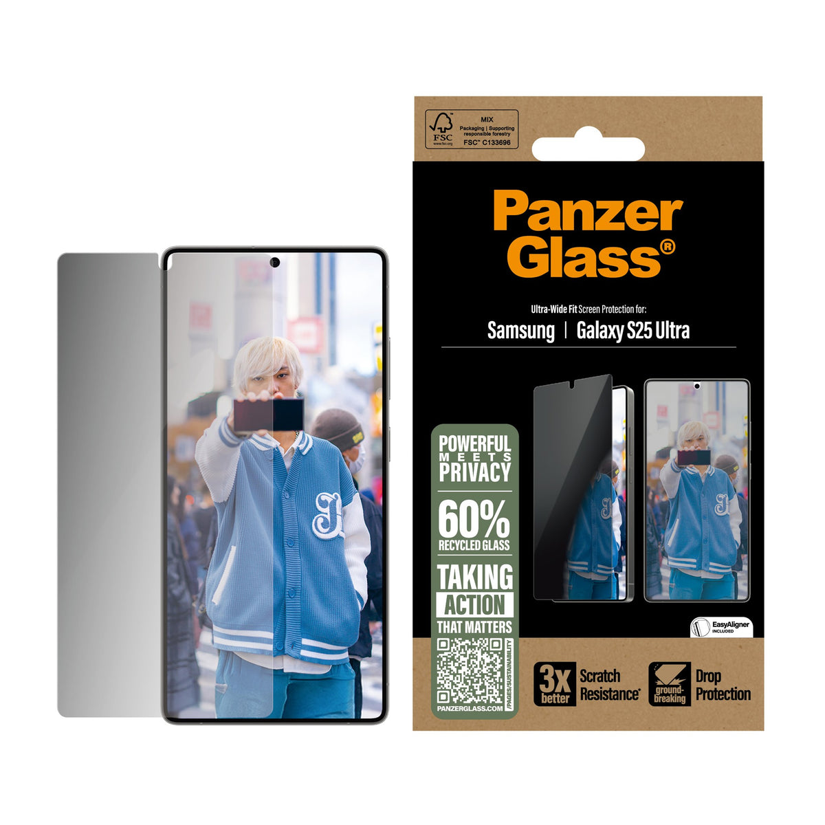 PanzerGlass Privacy Samsung Galaxy S25 Ultra - Screen Protector
