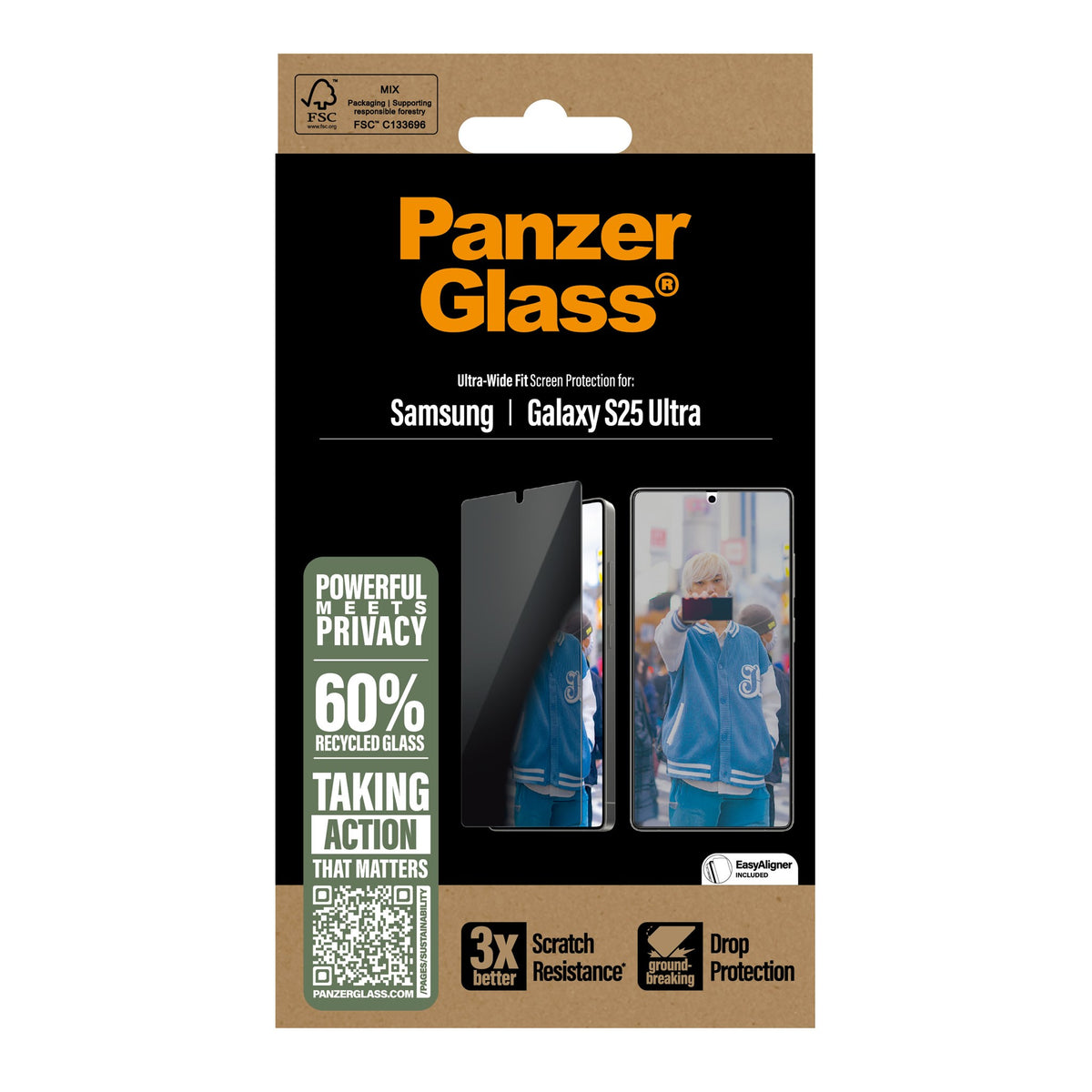 PanzerGlass Privacy Samsung Galaxy S25 Ultra - Screen Protector